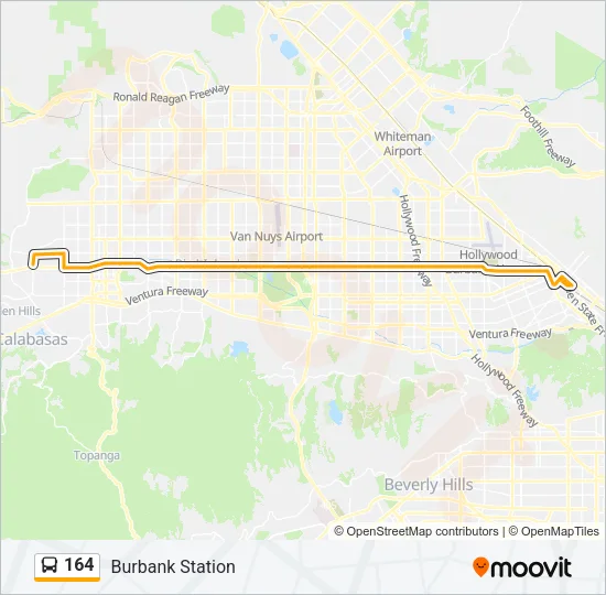 164 Bus Line Map