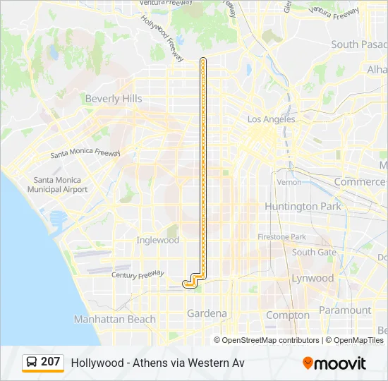 207 Bus Line Map