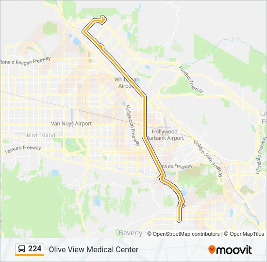 224 Bus Line Map