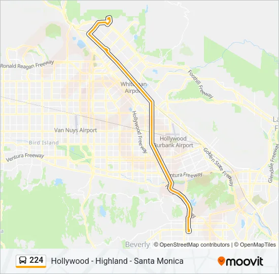224 Bus Line Map