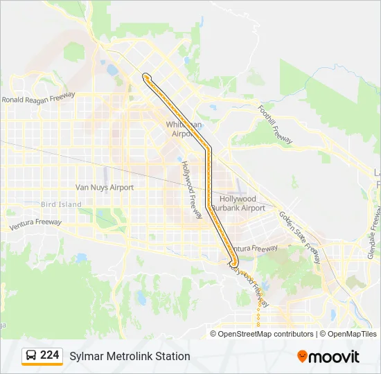 224 Bus Line Map