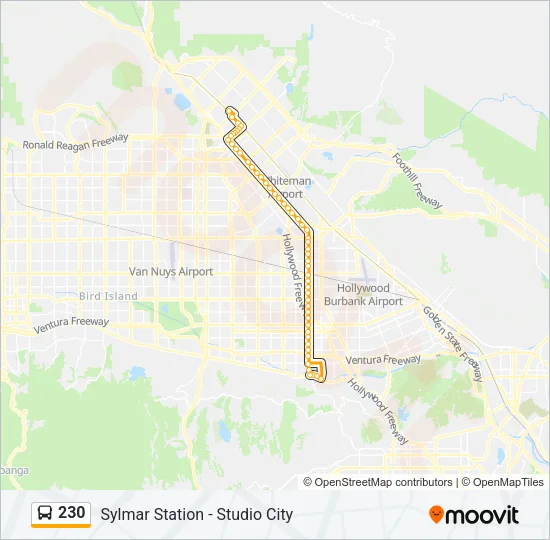 230 Bus Line Map