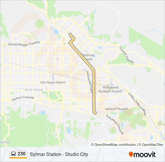 cuscús filtrar Pigmento Ruta 230: horarios, paradas y mapas - Studio City (Actualizado)