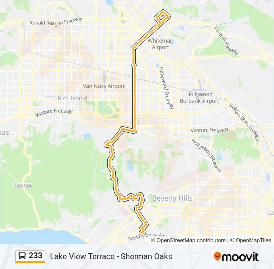 233 Bus Line Map