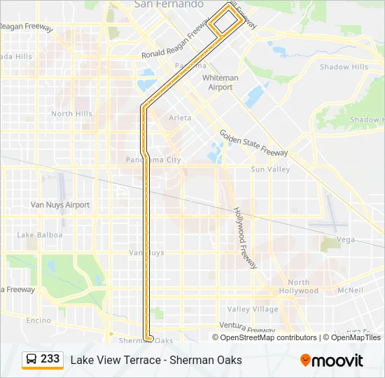 233 Bus Line Map