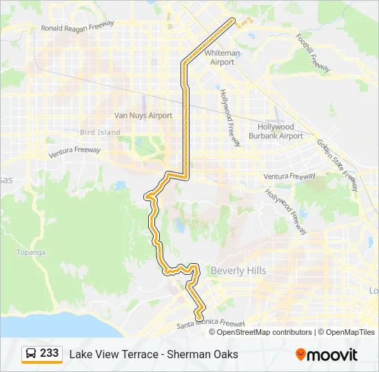 233 Bus Line Map