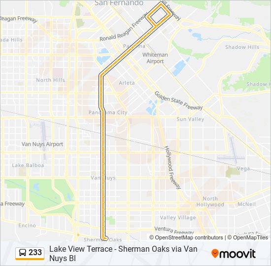 233 Route Schedules, Stops & Maps Pacoima (Updated)
