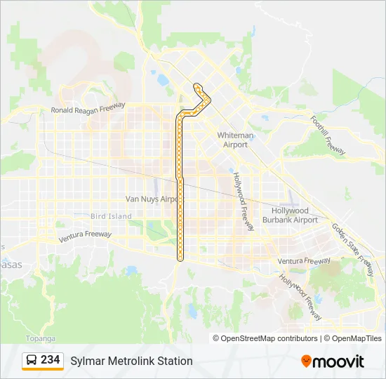 234 Bus Line Map