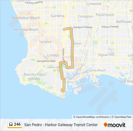 246 Bus Line Map