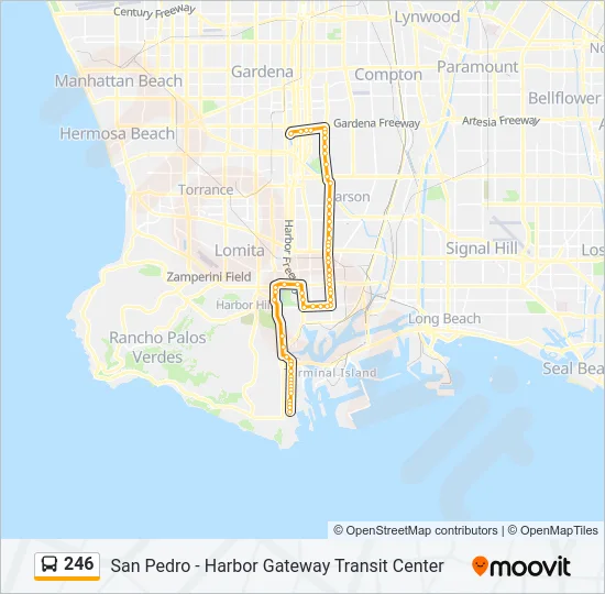 246 Bus Line Map
