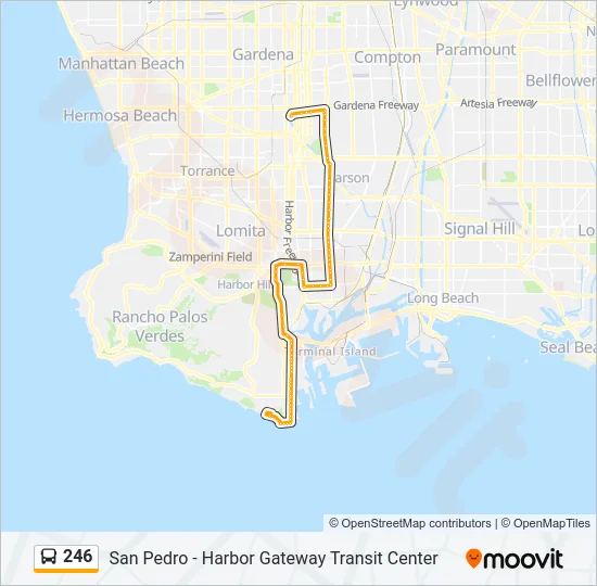 246 Bus Line Map