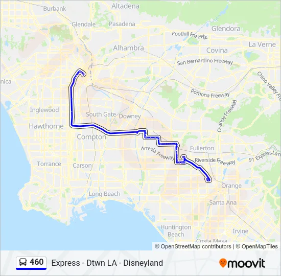 460 Bus Line Map