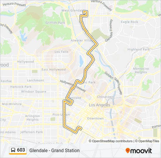 603 Bus Line Map