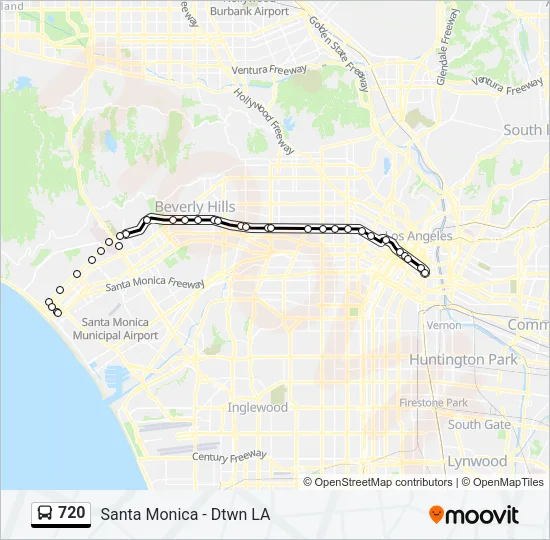 720 Bus Line Map