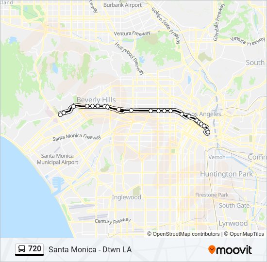 720 bus Line Map