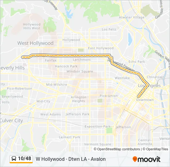 10/48 Bus Line Map