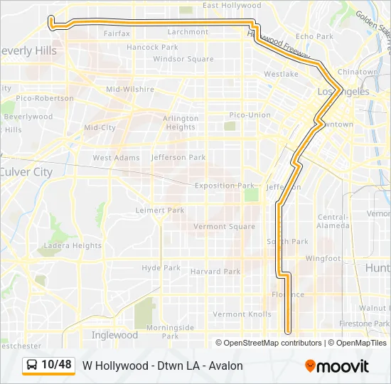 10/48 Bus Line Map