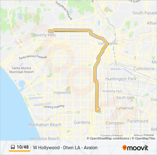 10/48 Bus Line Map