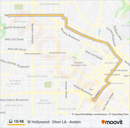 10/48 Bus Line Map