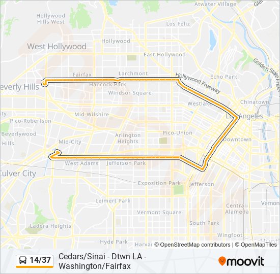 1437 Route: Schedules, Stops & Maps - Beverly Center (Updated)