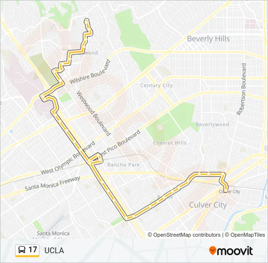 17 Bus Line Map
