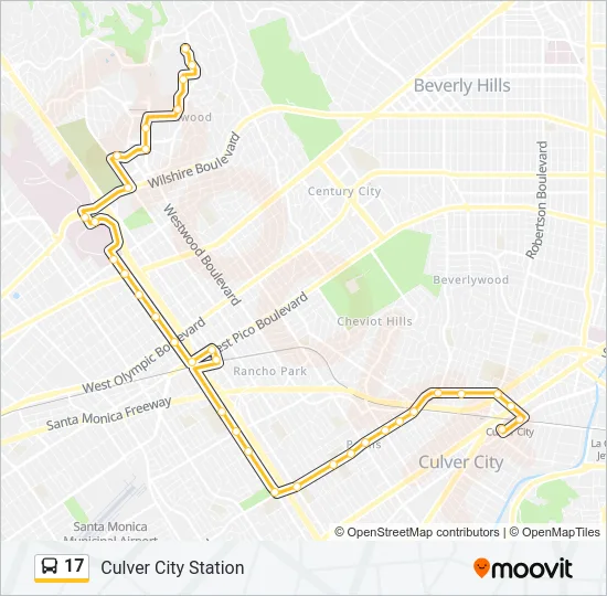 17 Bus Line Map