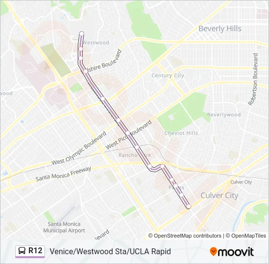R12 Bus Line Map