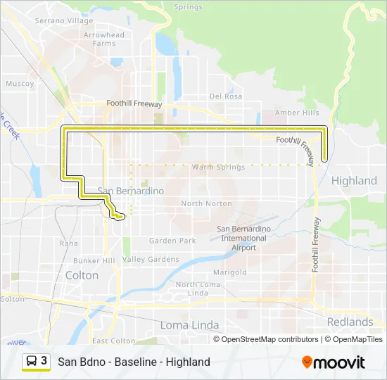 3 Bus Line Map
