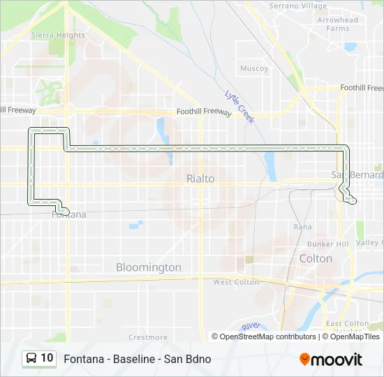 10 Bus Line Map