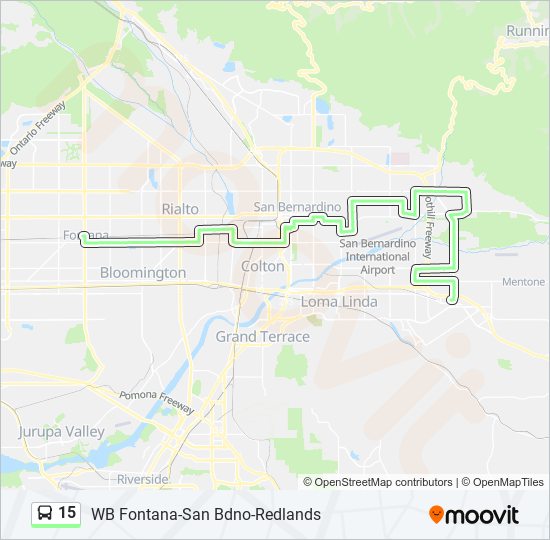 Mapa de 15 de autobús