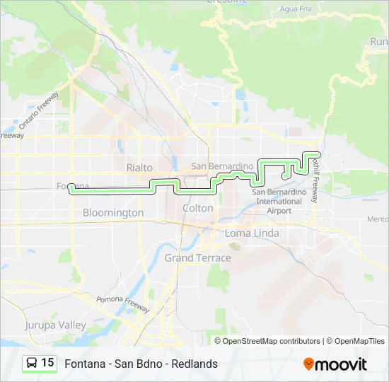 15 Bus Line Map