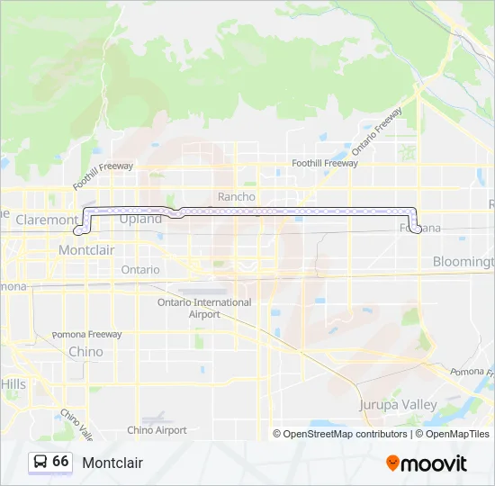 66 Bus Line Map