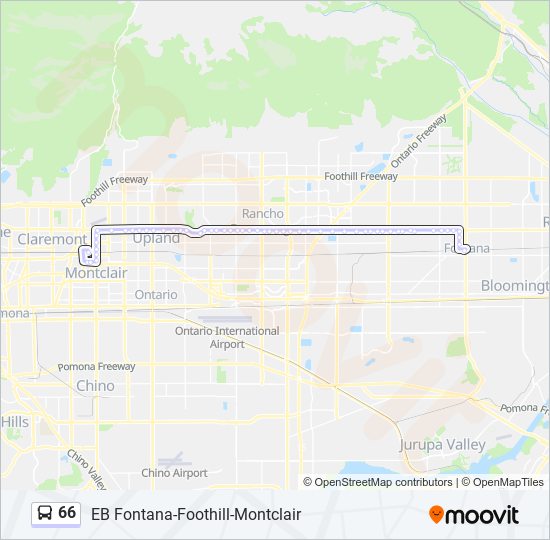 66 bus Line Map