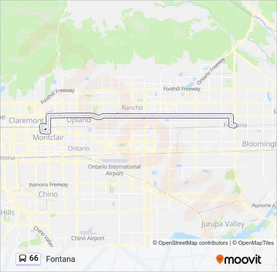 66 Bus Line Map