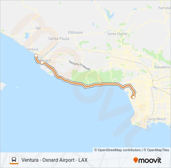 AIRPORTER SHUTTLE Bus Line Map