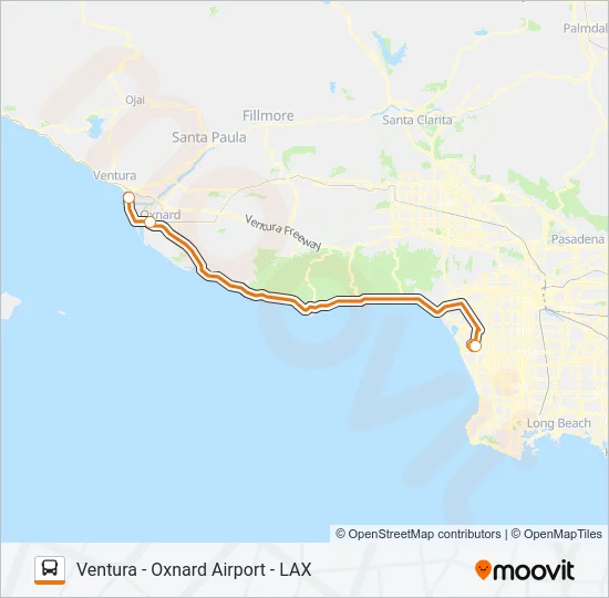 AIRPORTER SHUTTLE Bus Line Map