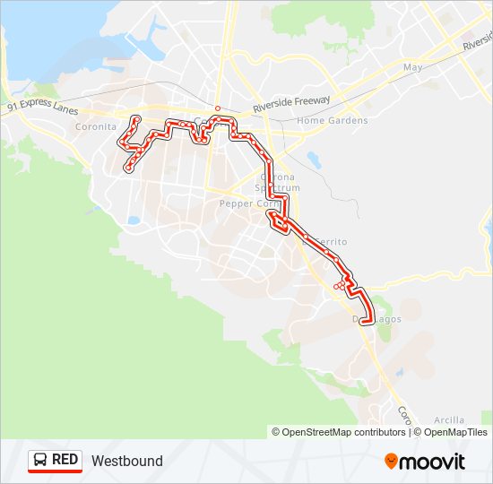 red express Route: Schedules, Stops & Maps - Circular with library (Updated)