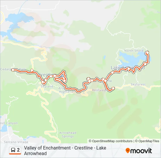 2 Bus Line Map