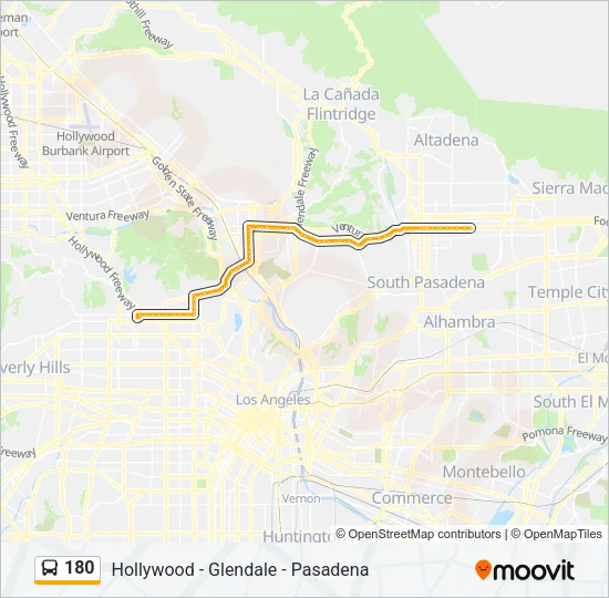 180 Bus Line Map