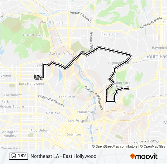 182 Bus Line Map