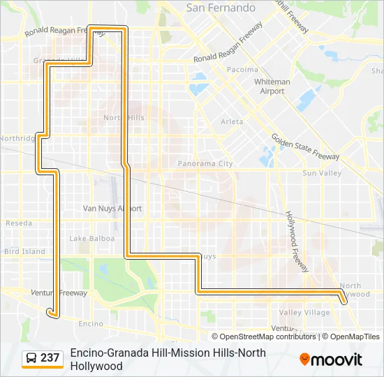 237 Bus Line Map