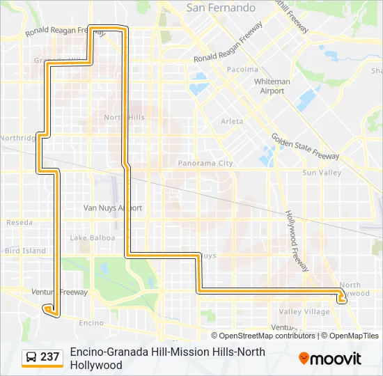 237 Bus Line Map