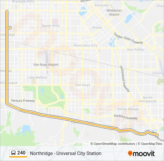 240 Bus Line Map