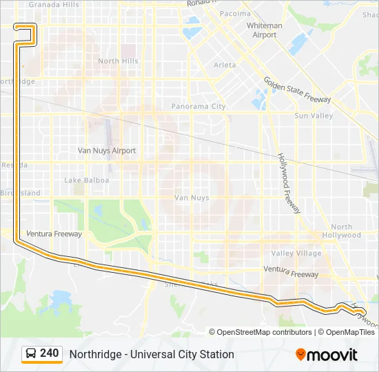 240 Bus Line Map