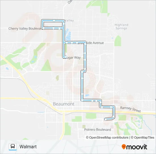 ROUTE 3/4 Bus Line Map
