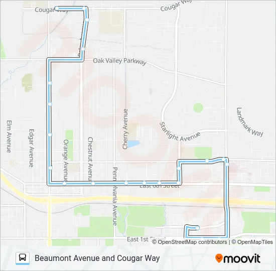 ROUTE 3/4 Bus Line Map