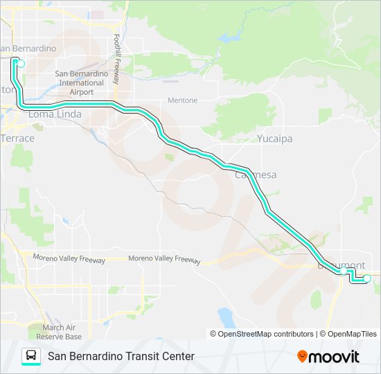 COMMUTER LINK 120 Bus Line Map
