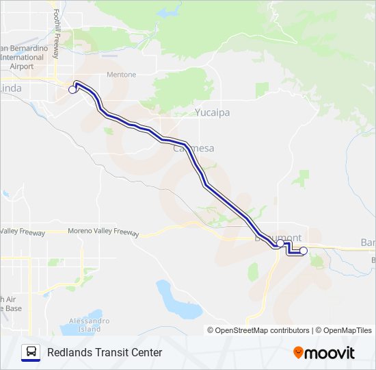 commuter link 125 Route Schedules Stops Maps Redlands