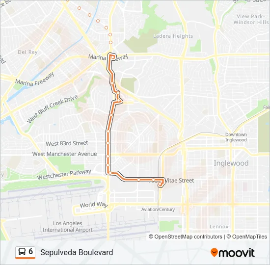 6 Bus Line Map