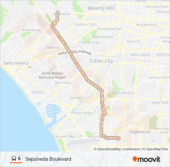 6 Bus Line Map